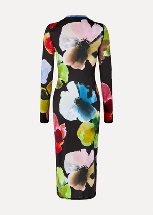 Pullover long sleeve midi kjole Watercolor Bloom Stine Goya